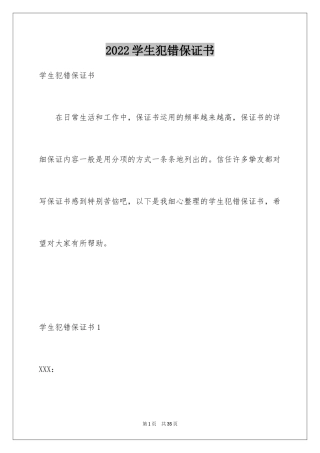 2024学生犯错保证书_22