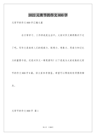 2024元宵节的作文800字_6