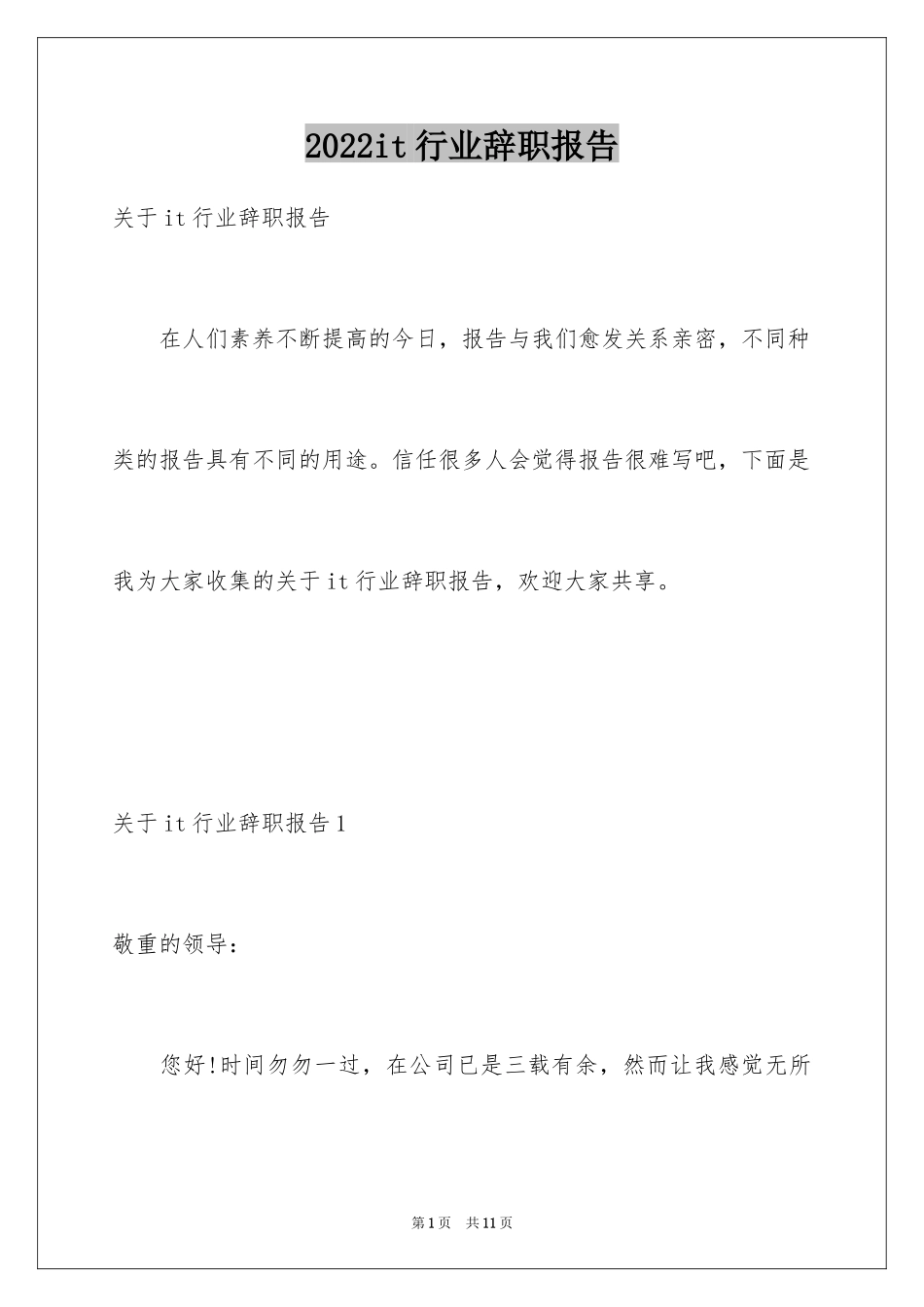 2024it行业辞职报告_5_第1页
