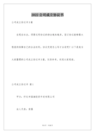 2024公司成立协议书_19