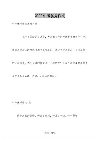 2024中考优秀作文_120