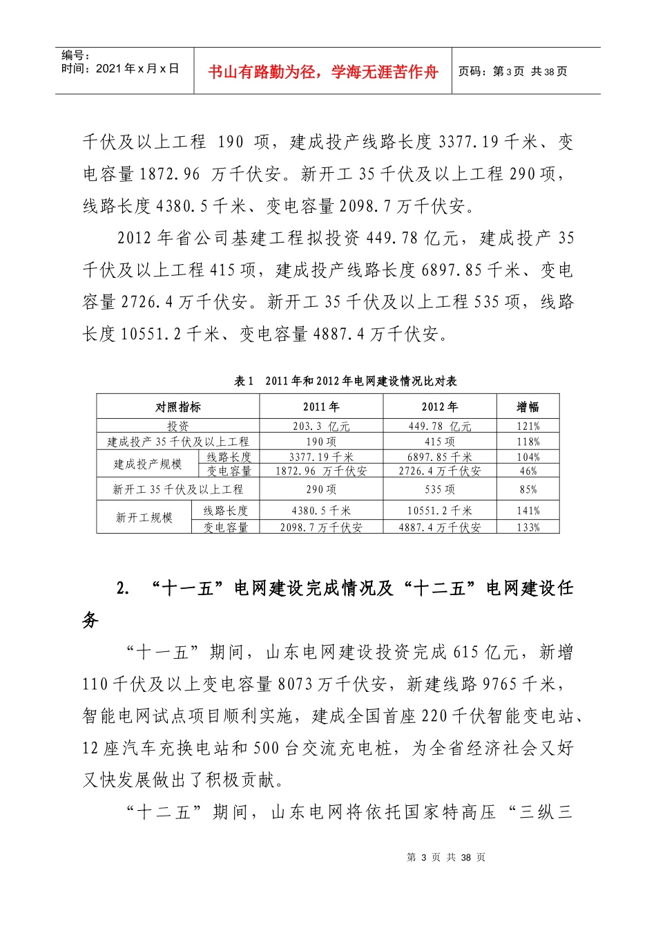 山东电力集团公司“大建设”体系建设实施方案_第3页