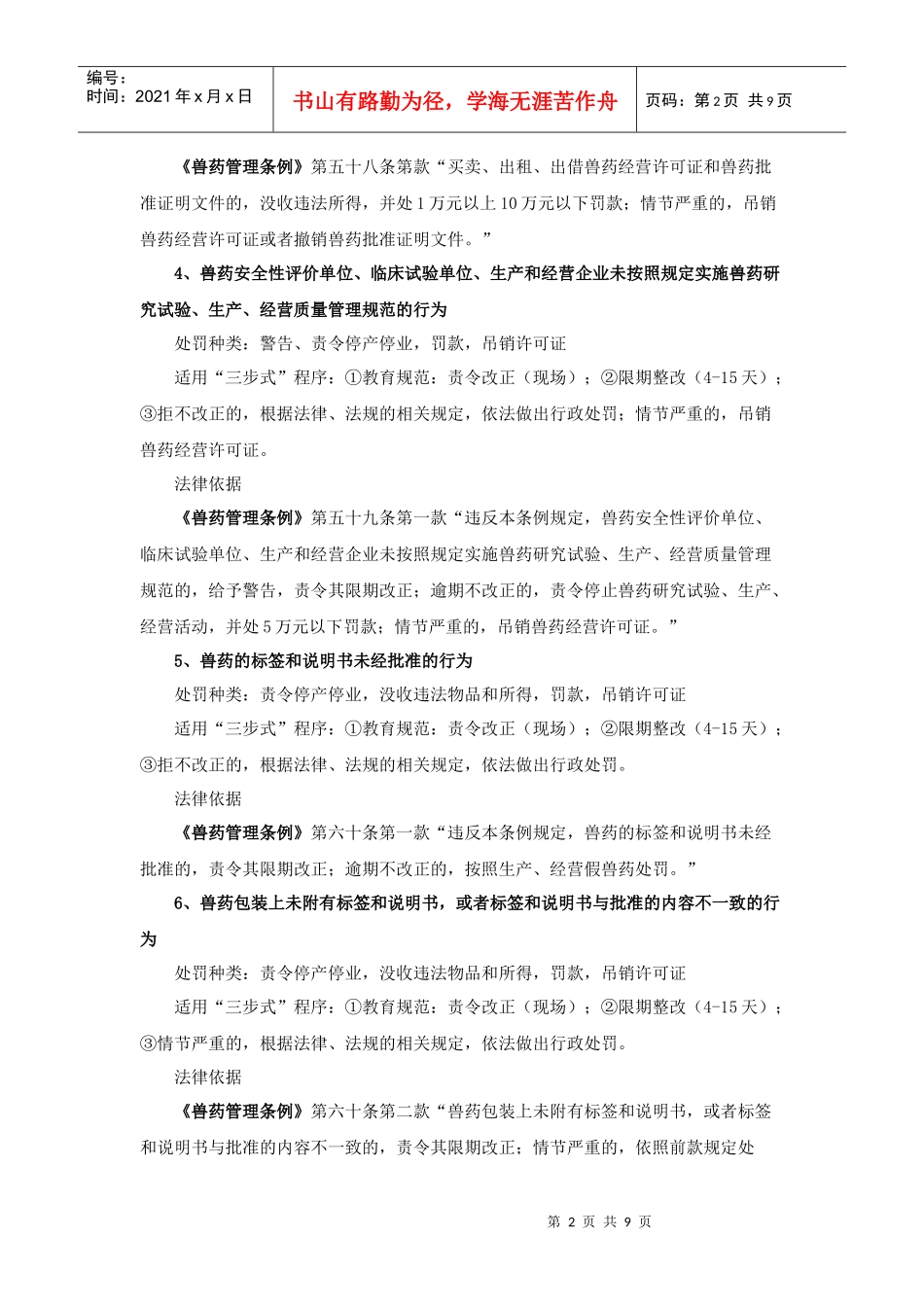 兽药饲料执法要点_第2页