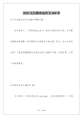 2024元旦联欢会作文800字_4