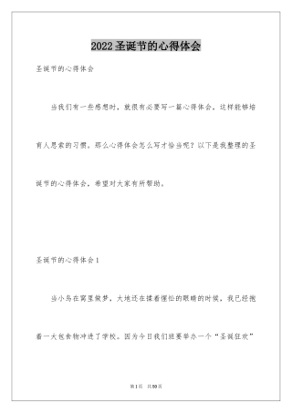 2024圣诞节的心得体会_4