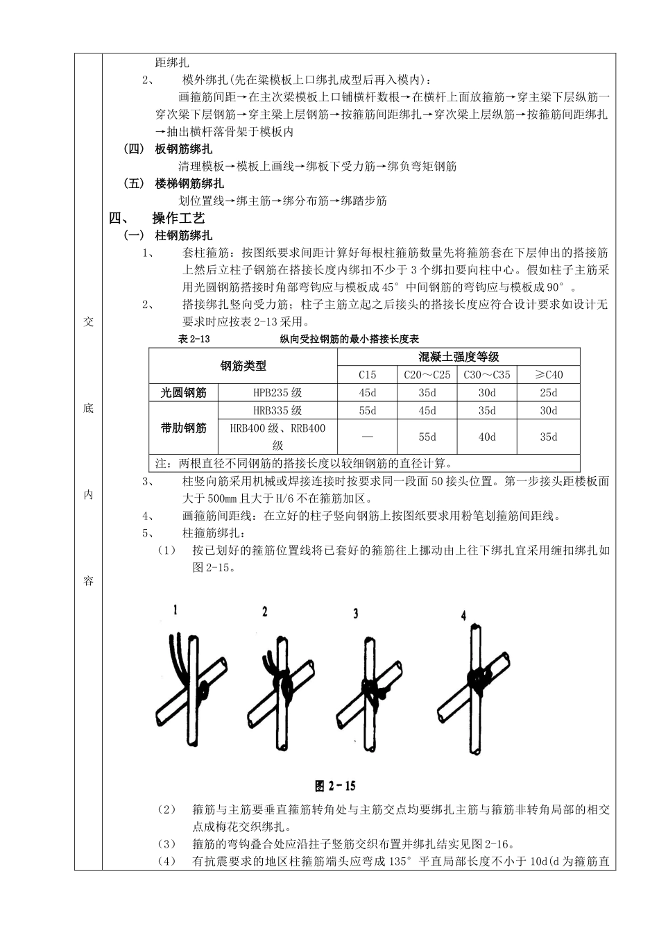 框架结构钢筋绑扎工程_第2页