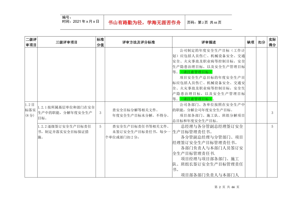 水利水电施工企业安全生产标准化评审标准概述_第2页
