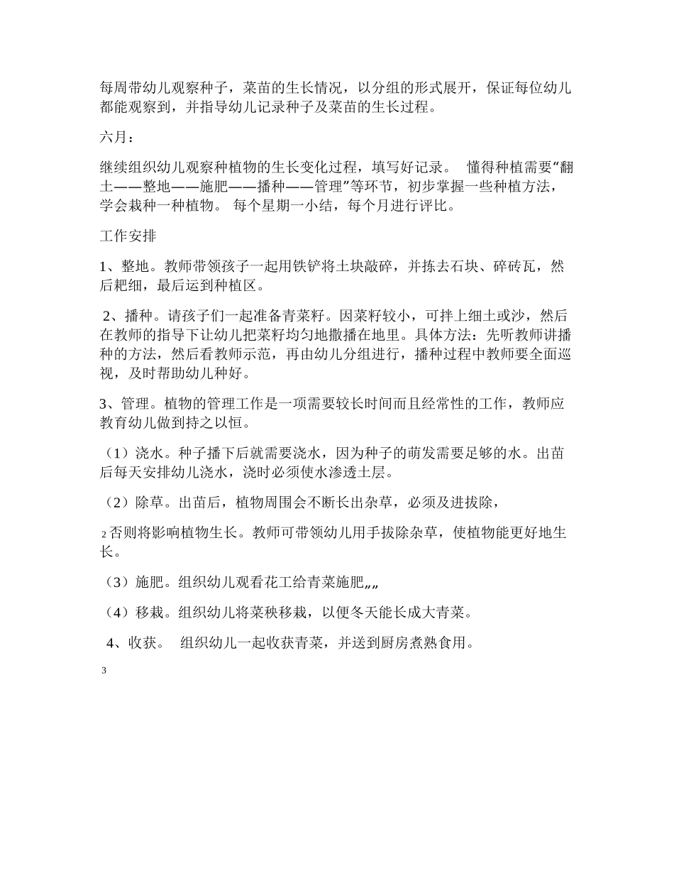示范幼儿园大班种植活动方案_第2页