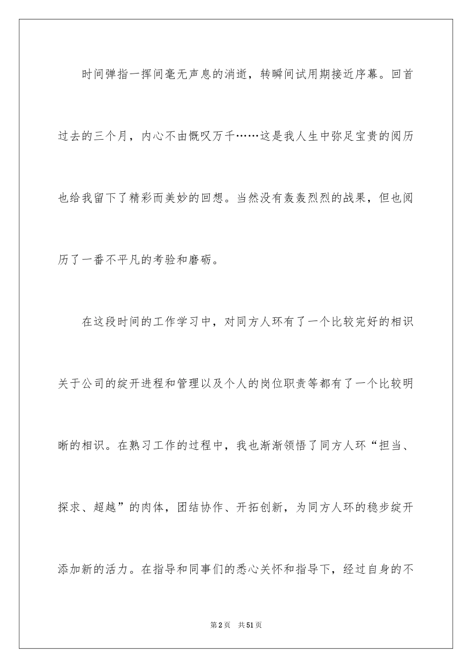 2024员工转正试用期述职报告_23_第2页