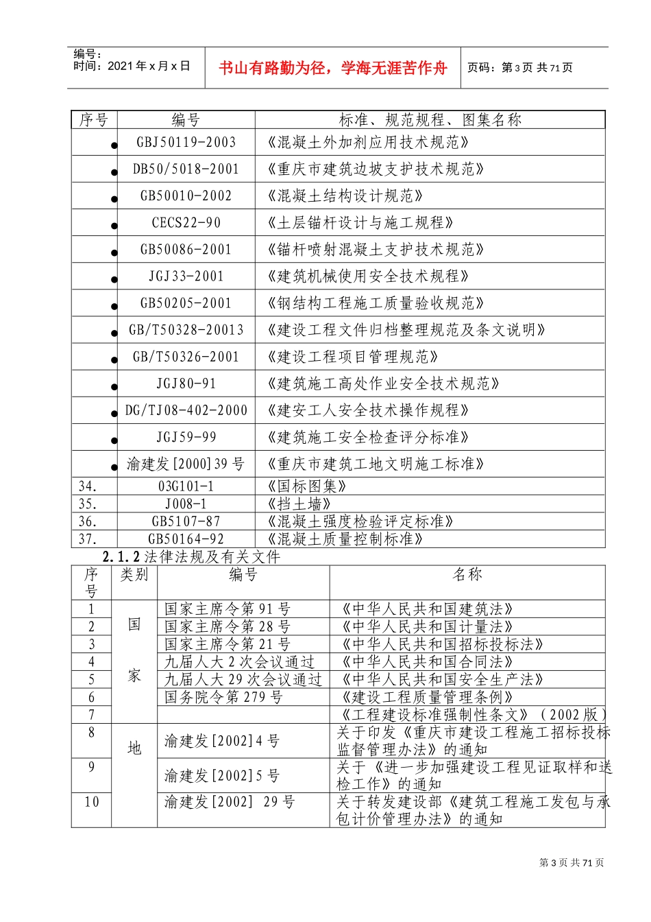 弹子石施工组织设计方案新施工组织设计方案(DOC108页)_第3页