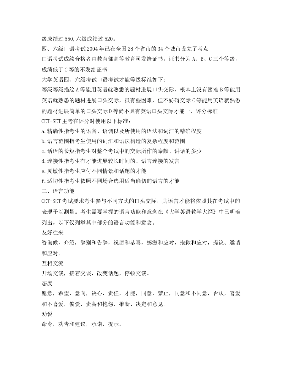 2024四级口语自我介绍参考 _第3页