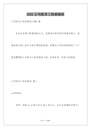 2024公司给员工的表扬信_5