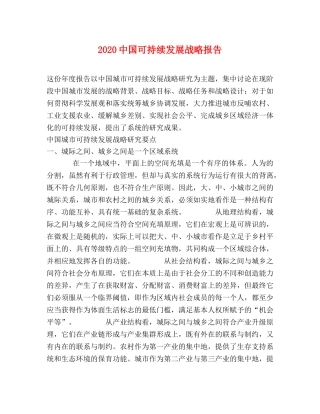 2024中国可持续发展战略报告 