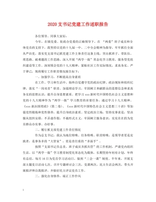 2024支书记党建工作述职报告 