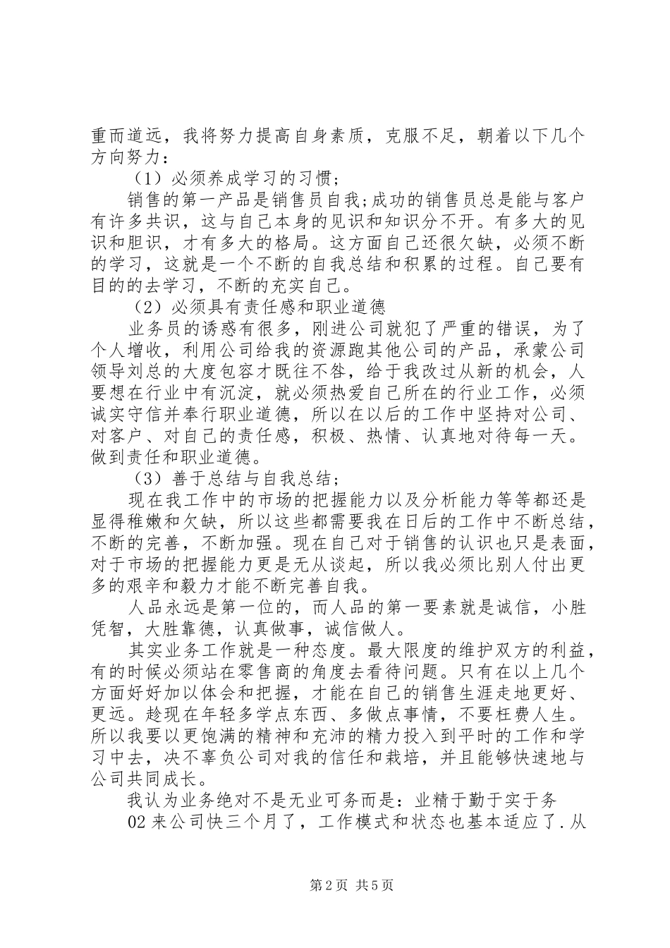 导购入职工作总结范文 _第2页