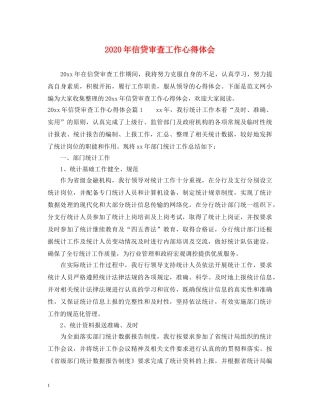 2024年信贷审查工作心得体会 (000001)
