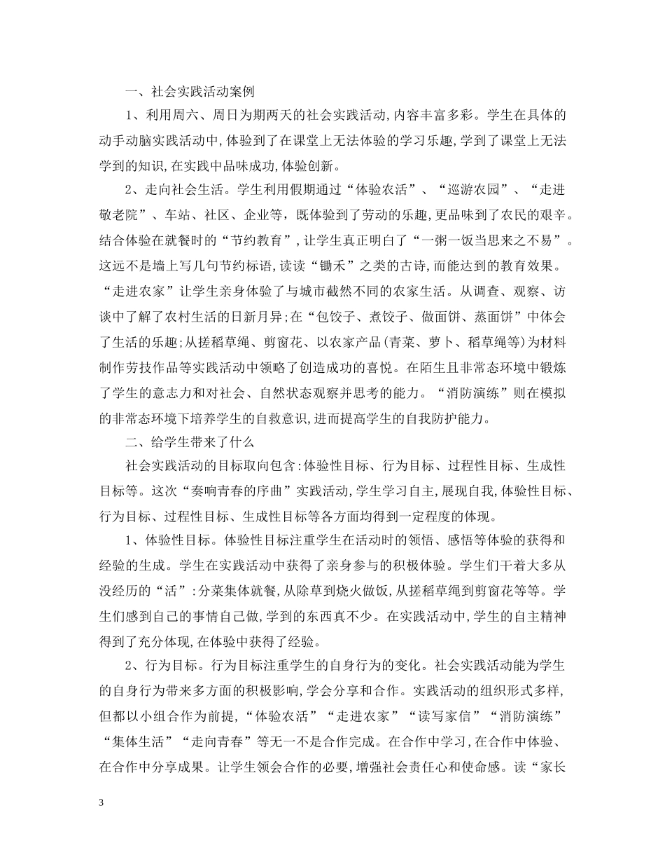 中学生社会实践活动心得体会_参与中学生社会实践活动总结 _第3页