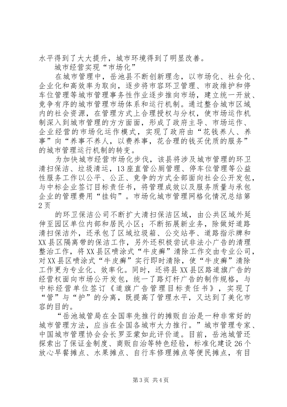 城市管理网格化情况总结 _第3页