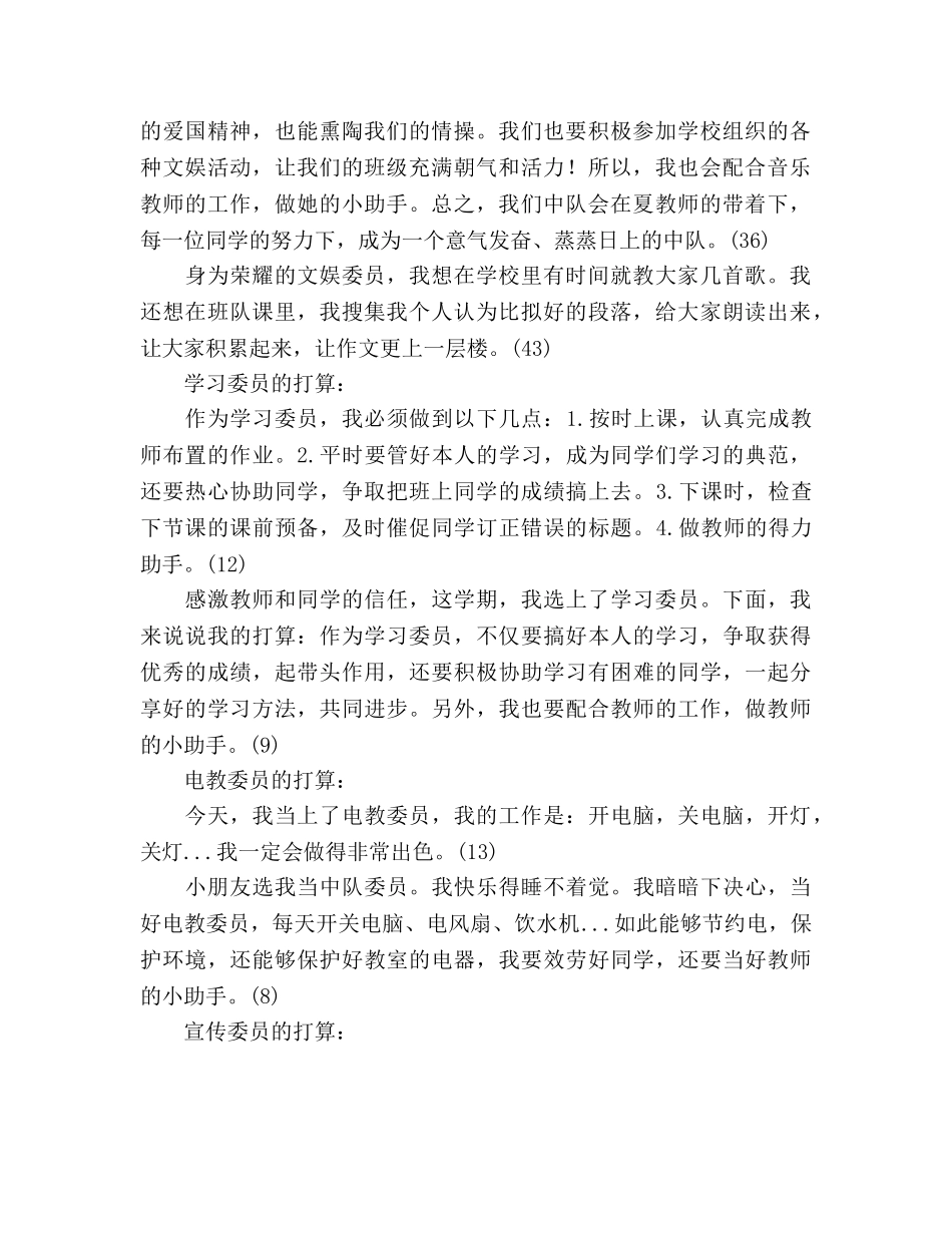 中队长工作参考计划范文 _第2页