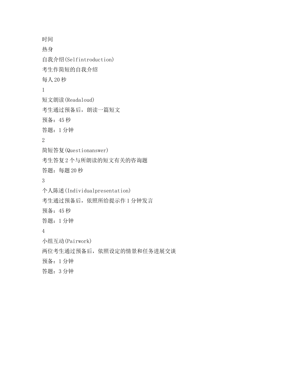 cet英语四级口语自我介绍参考 _第3页
