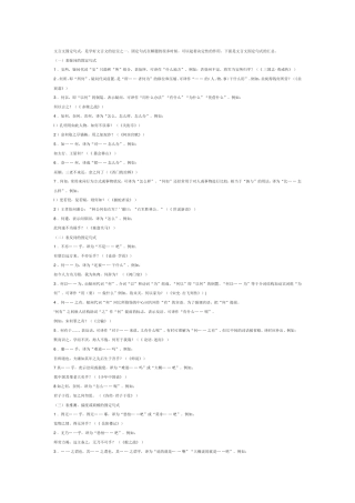 高三文言文固定句式