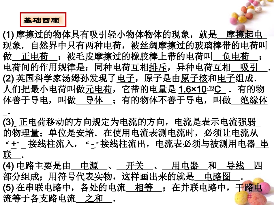 八年级物理上册《第五章电流电路》中考复习课件人教新课标版_第3页