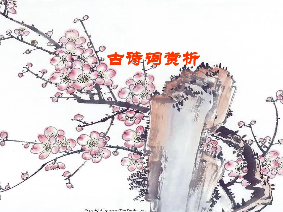 古诗词赏析专题课件_第1页