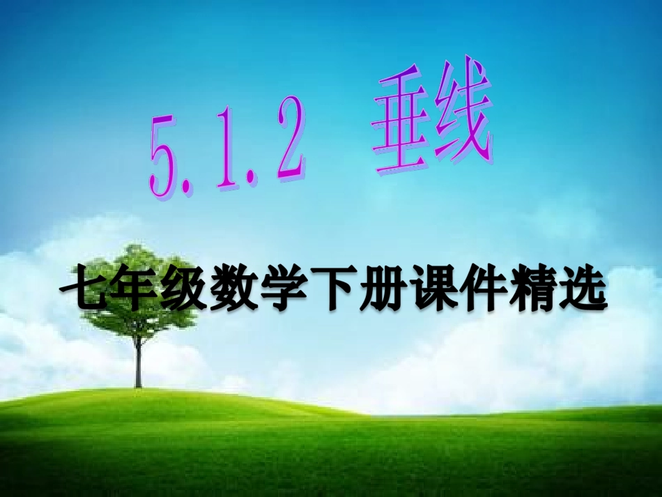 垂线讲课课件_第1页