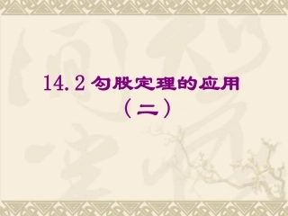 142勾股定理的应用2