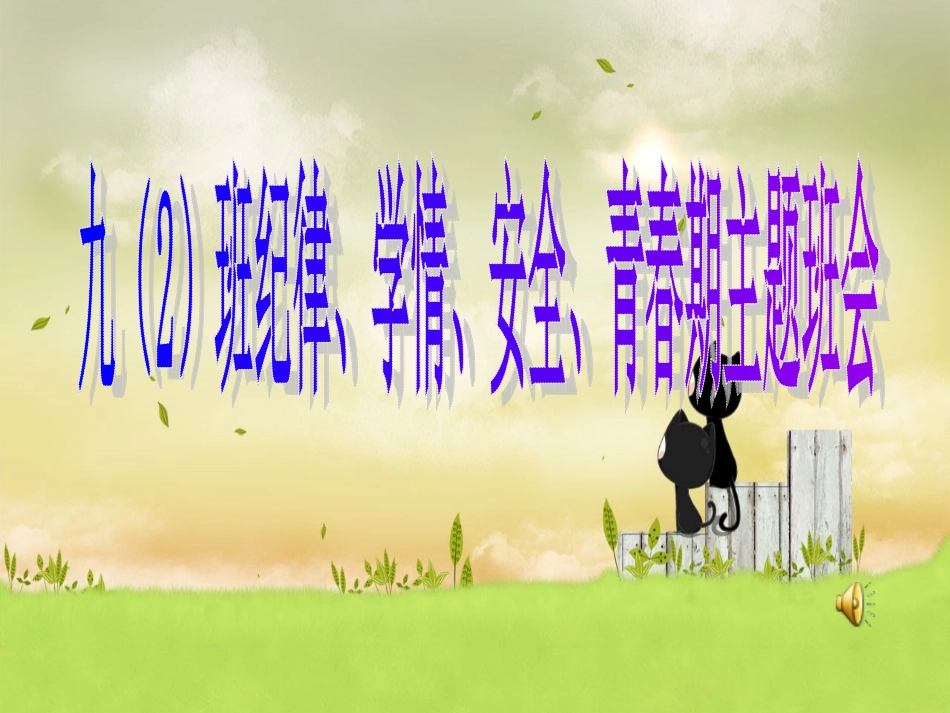 纪律安全青春期主题班会_第1页
