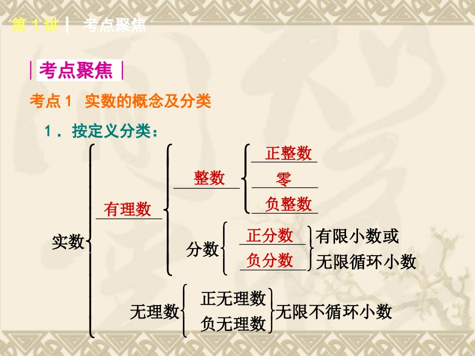 2015年北师大版数学专题复习第1讲实数的有关概念_第2页