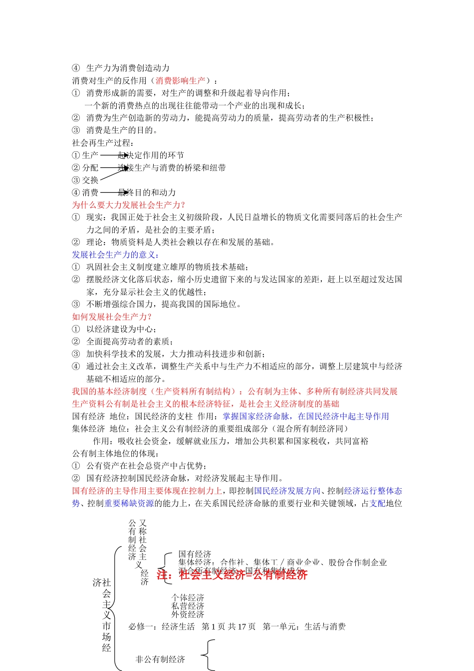 高一政治复习资料：必修一__经济生活_第3页