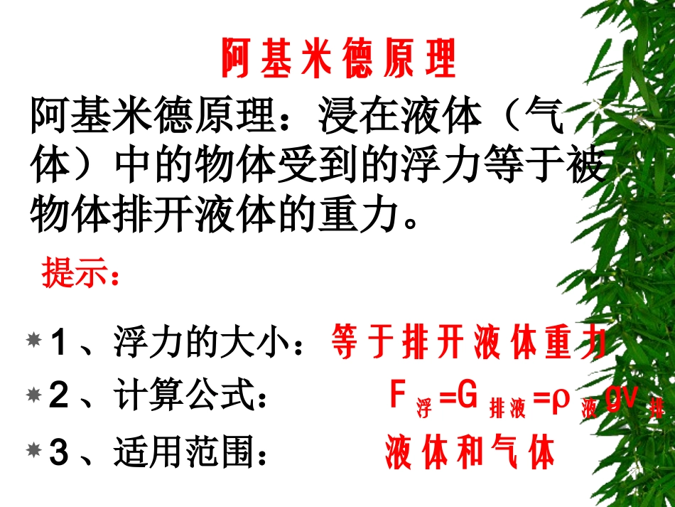 阿基米德原理习题课_第3页