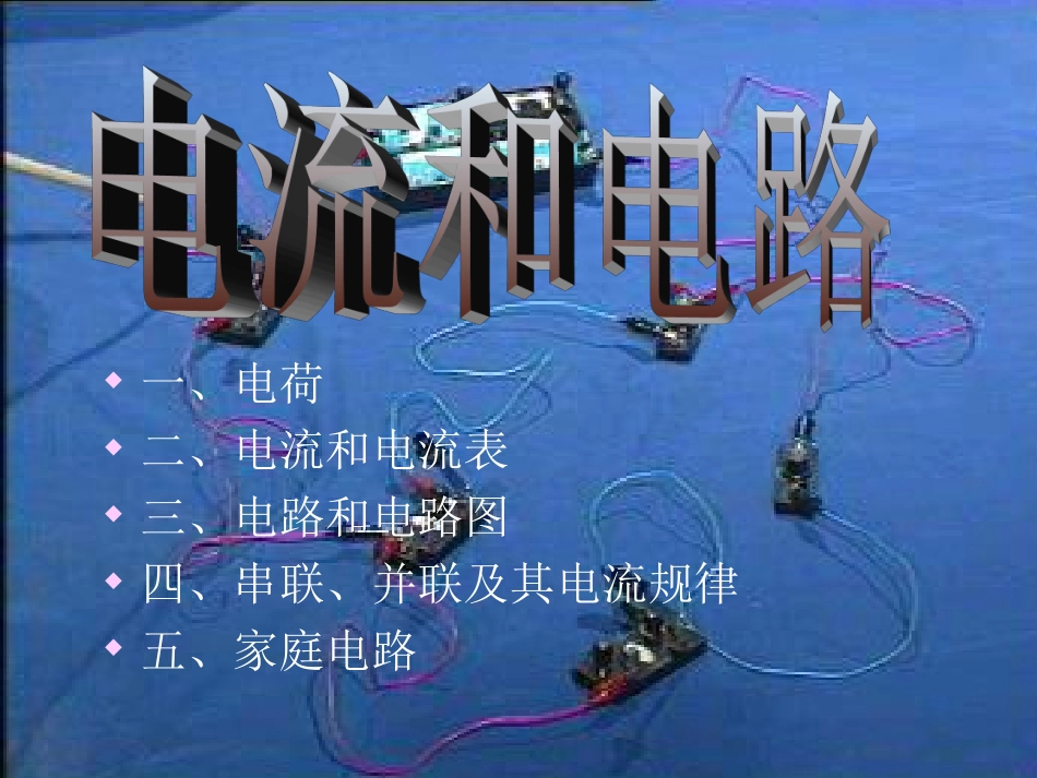 电流和电路复习PPT课件_第1页