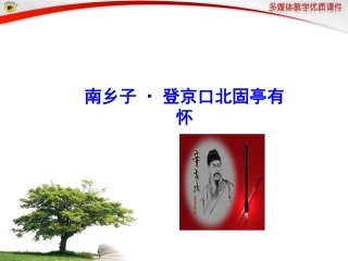 语文版八年级下册24南乡子·登京口北固亭有怀