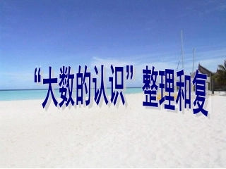 大数的认识整理复习