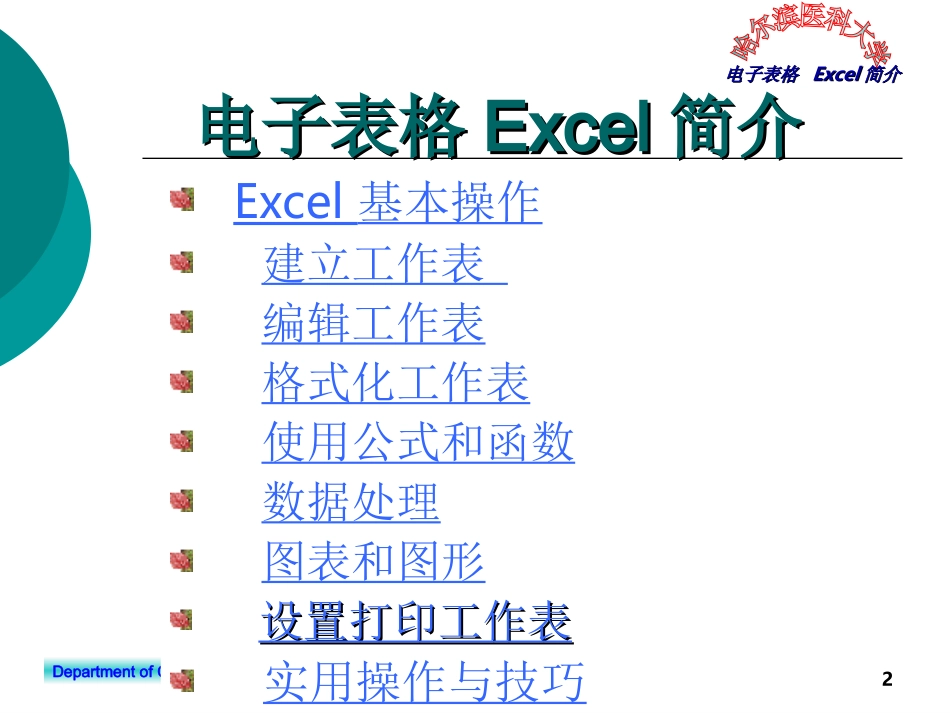 电子表格Excel简介_第2页