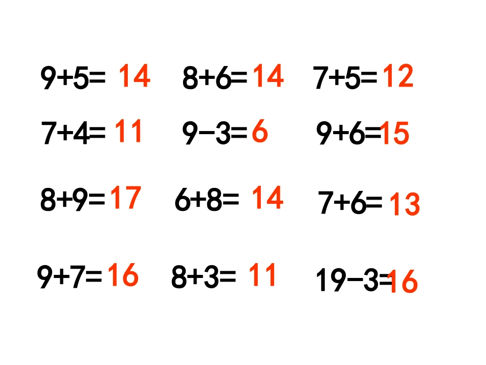 《8、7、6加几的运用》课件_第1页