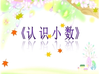 认识小数(1)
