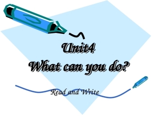 五年级上册第四单元readandwrite