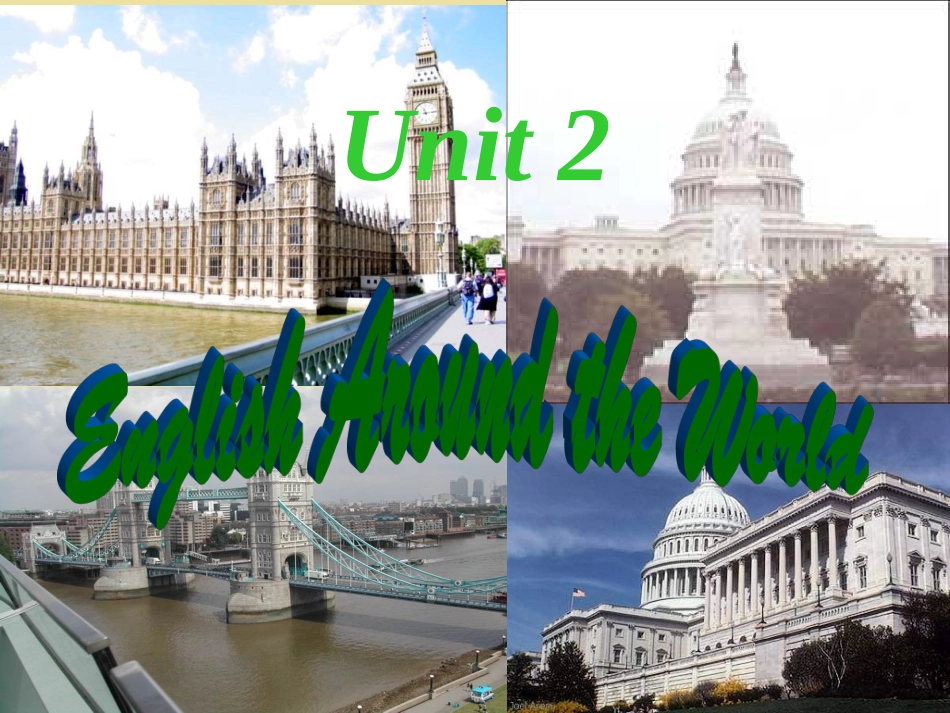 高一英语模块一unit2EnglishAroundtheWorld_第1页