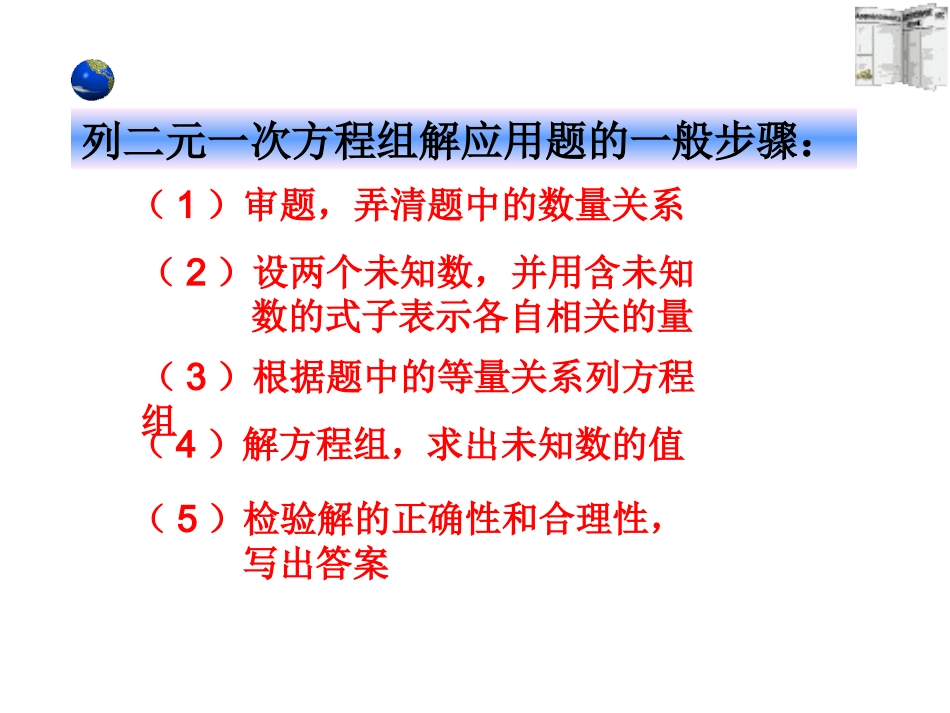 再探实际问题与二元一次方程组_第2页