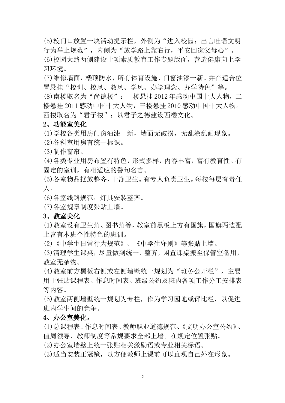二中校园文化建设方案_第2页