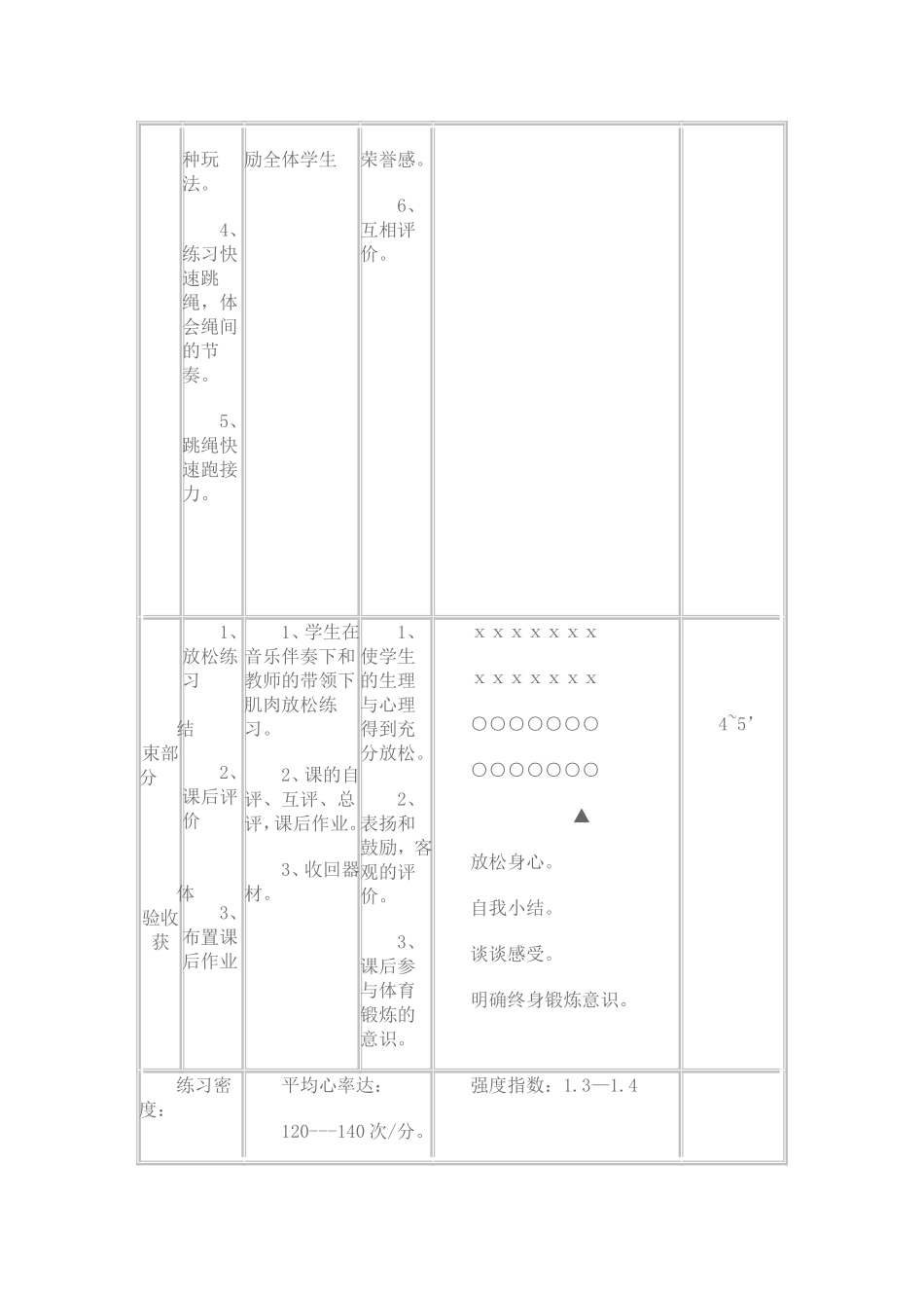 九年级体育课跳绳教案_第3页