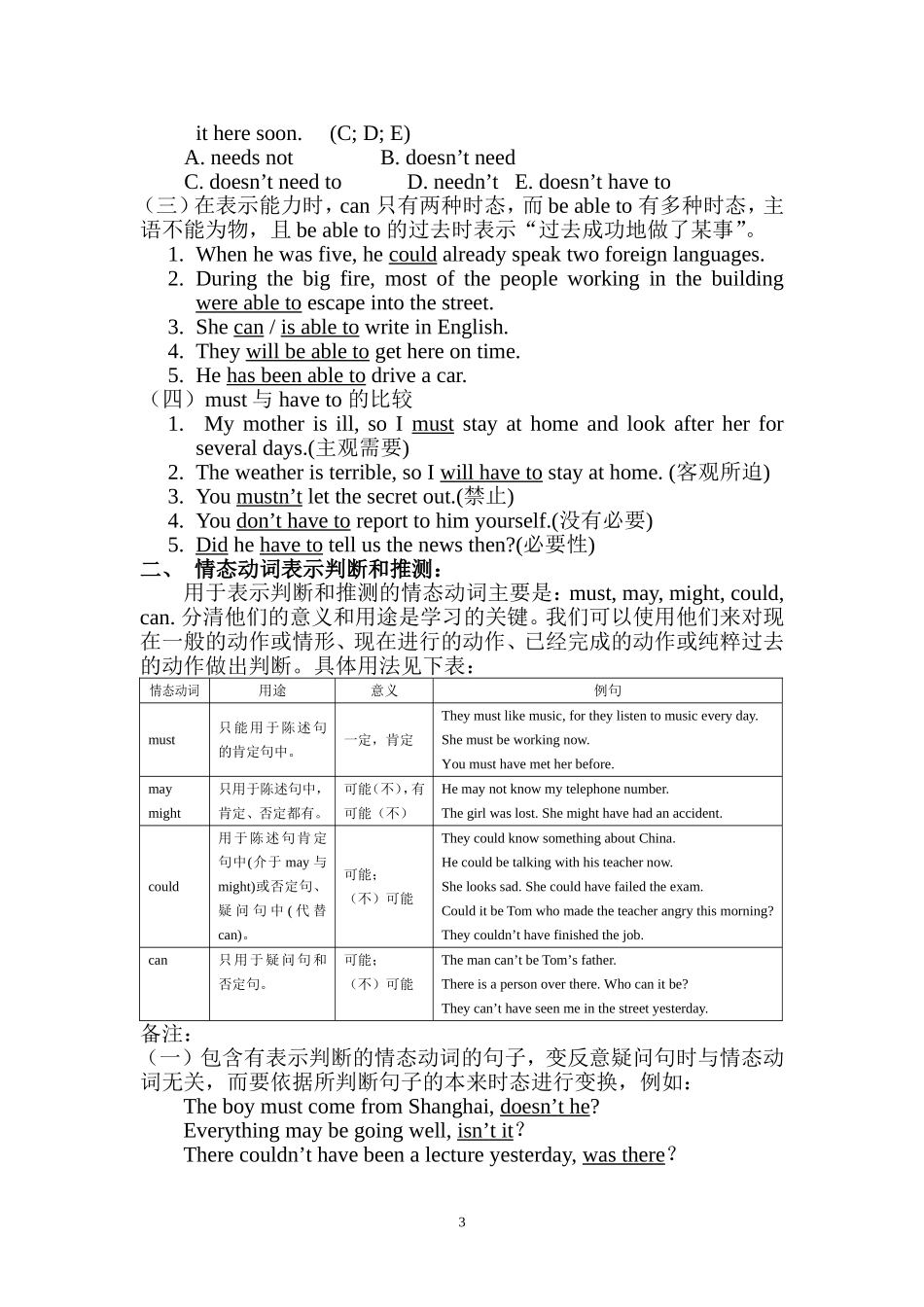 浅谈情态动词_第3页
