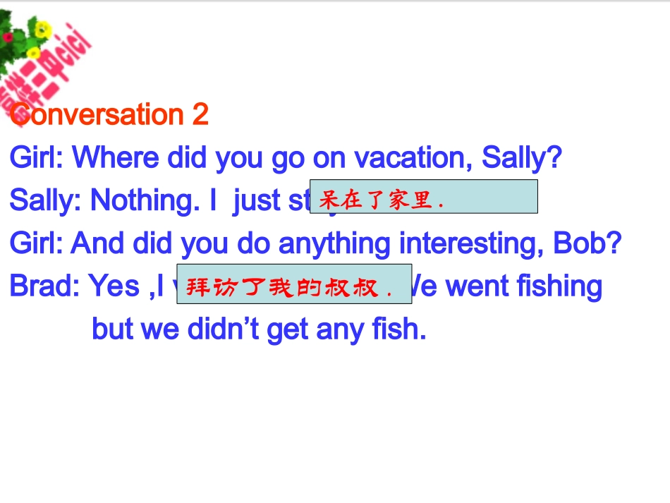 2013年秋八年级英语上册复习课件unit1_第2页