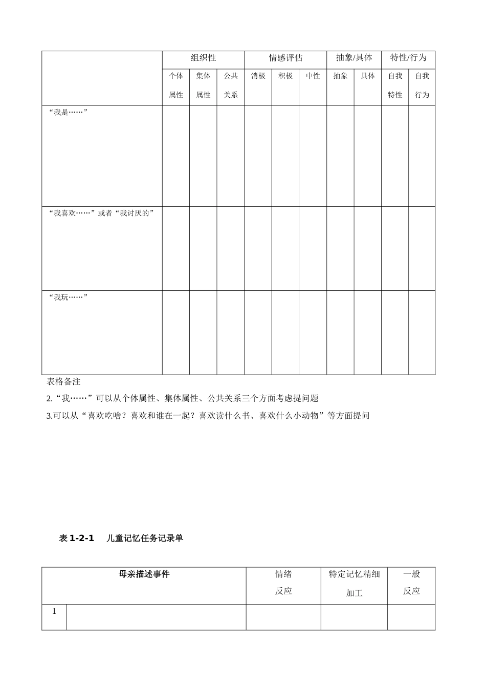 儿童问卷（主试填写）_第3页