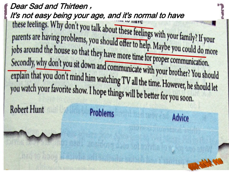 2014年新版新目标英语八年级下Unit4_Why_don’t_you_talk_to_your_parents_Section_A3a-3c_第3页