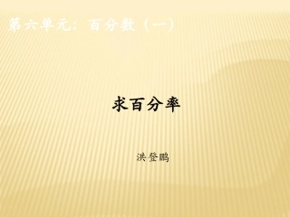 求百分率课件