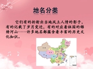 《地名》地名分类